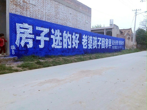 蓝光房地产临潼地区（手绘）墙体广告精选照片远景2